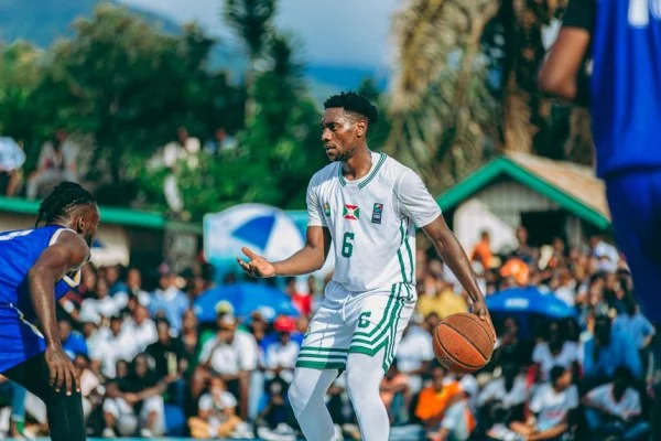 basketball match action